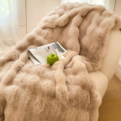 Cozy Luxe Faux Rabbit Fleece Blanket™