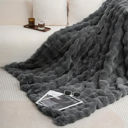 Cozy Luxe Faux Rabbit Fleece Blanket™
